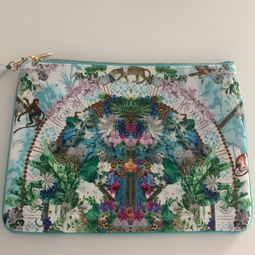 CAMILLA *Moon Garden* small canvas clutch bag pouch pochette sac - Picture 6 of 6